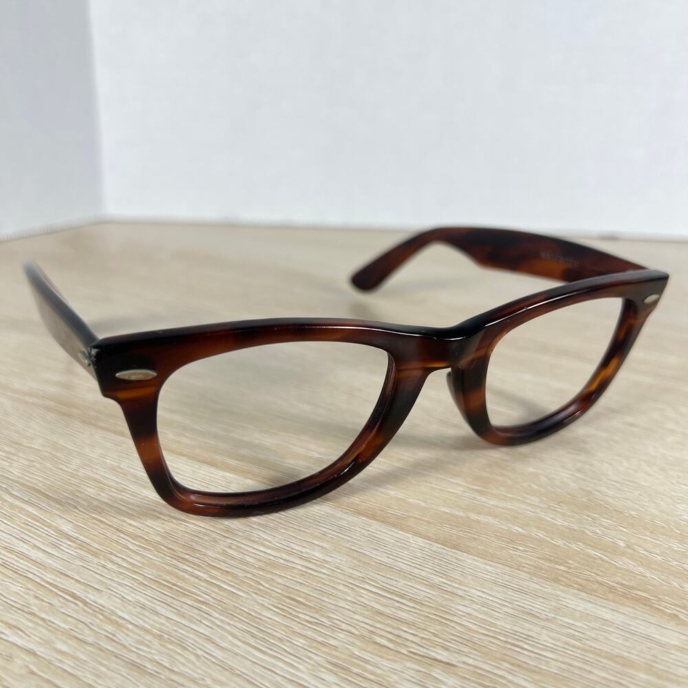 B&L Ray-Ban USA Wayfarer Sunglasses FRAMES ONLY Brown B&L 5024